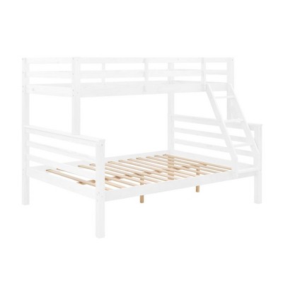 Dsvimoy Bed Bunk Bed with Strong Support and Safety Guardrails for Kids Room

, White, 79.53"*58.66"*61.81"
