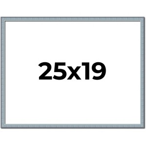 PosterPalooza | Textured Blue Picture Frame - UV Acrylic, Backing Board, Hanging Hardware Included - 1 of 4