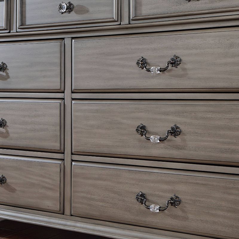 Pennings 9 Drawer Dresser with Mirror Gray - HOMES: Inside + Out, 6 of 12