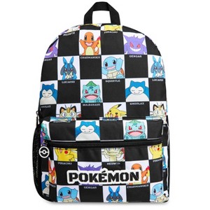 Backpack for Kids Teens Pikachu Anime School Bag Daypack Backpacks for Daycare Sports School Supplies Gifts for Kids (Black/White) - 1 of 4