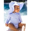 RuffleButts Baby Girls UPF50+ Sun Protected Gingham Long Sleeve One Piece Rash Guard - 3 of 4