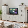 108.7 in TV Wall Cabinet System with Sideboards and Bridge Shelf, Modern Entertainment Center with Display Storage-Cuddlewood - 2 of 4