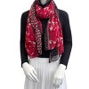 Wrapables Lightweight Winter Holiday Christmas Scarf, Reindeer & Sled Red - image 3 of 4