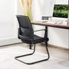 Tangkula Set of 8 Conference Chairs Mesh Reception Office Guest Chairs w/ Lumbar Support - 3 of 4