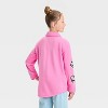 Girls' Barbie Shacket - Pink - 3 of 4