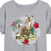 Women's - Disney - Christmas - Family In The Forest Oversized Graphic T-Shirt - 2 of 4