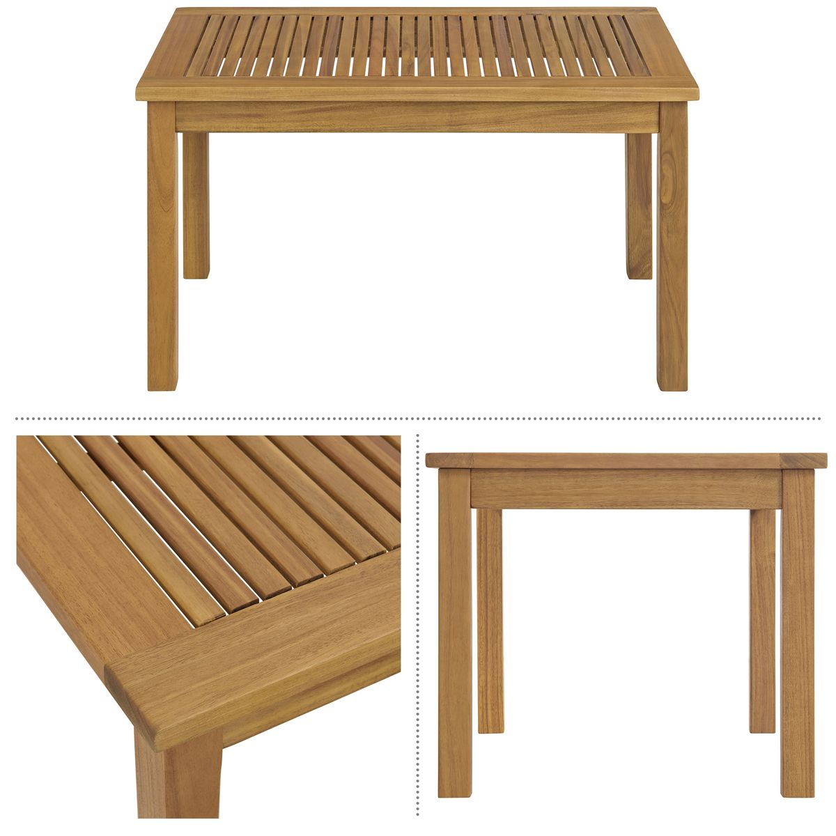 Alaterre Furniture Okemo Acacia Wood Coffee Table - thumbnail 2