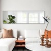 Dovelina Modern Rectangular Aluminium Fine Edge Black Hanging Mirror Decorative Wall Mirror - 4 of 4