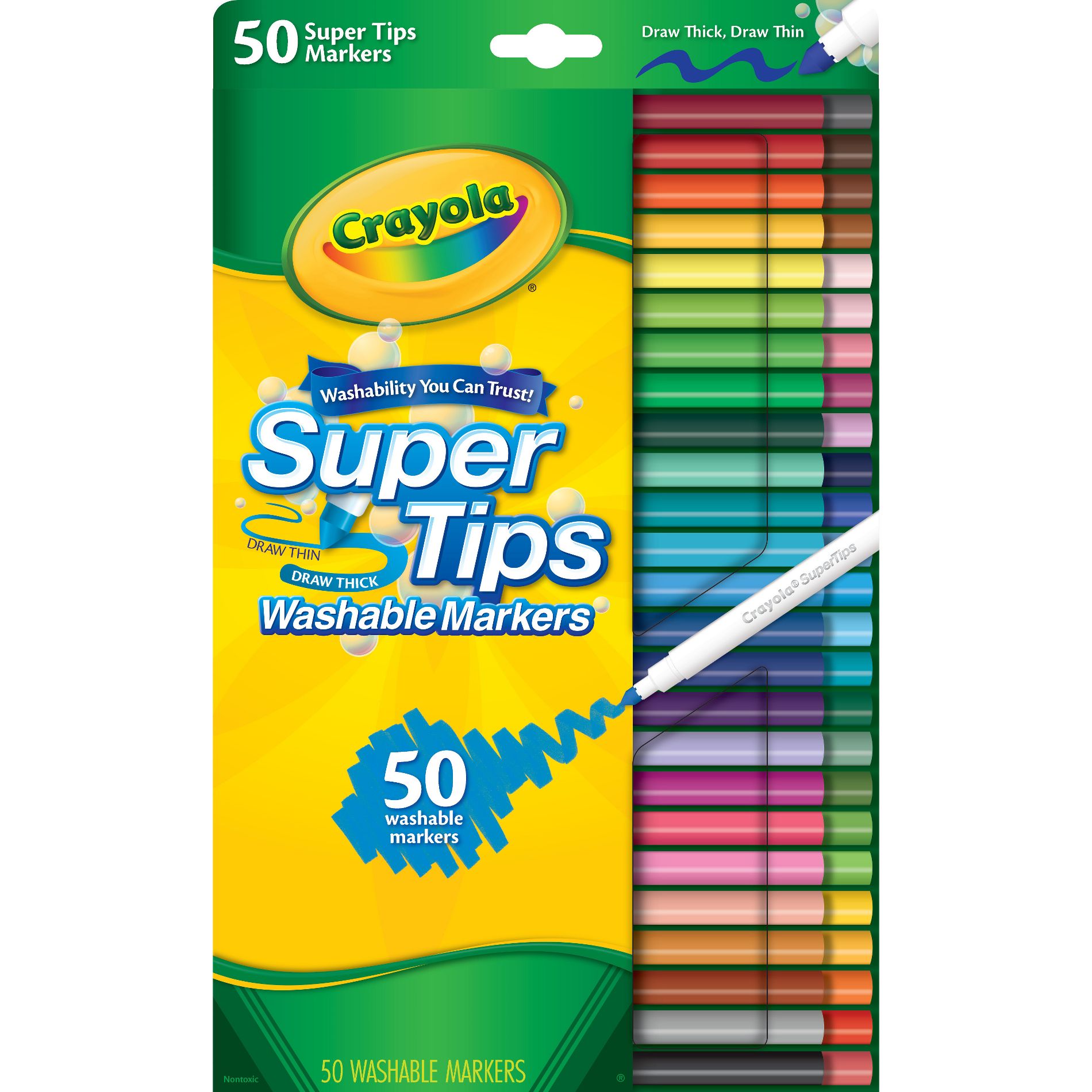 Crayola 50ct Super Tips Washable Markers
