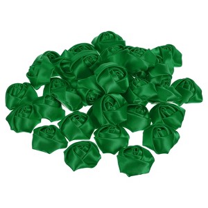 Unique Bargains Satin Fabric Decorative DIY Craft Embellishment Ribbon Roses 20 Pcs - 1 of 4