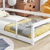 CAVINAS Twin Size Bed Frame with House-Style Headboard & Fences,Modern Floor Bed for Kids Room,Bedroom - 4 of 4
