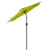 7.5' x 7.5' Outdoor Patio Umbrella with Button Tilt and Crank - Wellfor - 2 of 4