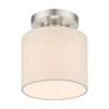 Livex Lighting Blossom 1 - Light Semi-Flush Mount in  Brushed Nickel - 4 of 4