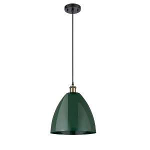 Plymouth Dome - 1 Light Cord Hung Mini Pendant In Industrial Style-14.75 Inches Tall and 12 Inches Wide - 1 of 1
