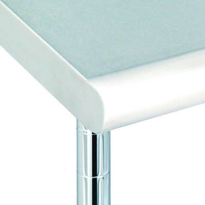 Commercial Stainless Steel Work Table with Chrome Frame