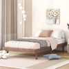ALEXOUN Floating Wood Profile Platform Bed Frame without Headboard,with Sturdy Slats Support,No Box Spring Needed,Easy to Assemble - 2 of 4