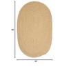Colonial Mills Softex Check Area Rug - Pale Banana Check 4' round - 2 of 2