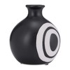 Sagebrook Home Ceramic Vase - Round Abstract Vase - Contemporary Home or Office Decor - 2 of 4