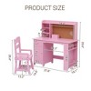 GAOMON Kids Study Desk with Chair, Kids Desk and Chair Sets with  Storage Cabinet,Children Study Table, Student Writing Table for 5-12 Years Old - 4 of 4