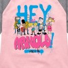 Girls' - Hey Arnold! - Arnold Spray Paint 96 Shirt Tail Raglan Graphic T-shirt - 2 of 4