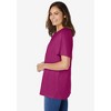 Woman Within Women's Plus Size Eyelet Henley Tee - 4 of 4