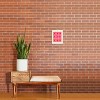 Deny Designs Maritza Lisa Abstract Pink Flowers with Yellow Framed Wall Art Print - 2 of 4