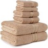 Noble House Ultra Soft 100% Cotton Extra Heavy & Absorbent Hotel & Spa Feel 6pc Bath Towel Set Bathroom 2 Bath Towels 2 Hand Towels 2 Washcloths - 2 of 4