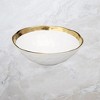 Classic Touch White Porcelain Bowl with Gold Rim, 8.75"D - 3 of 3