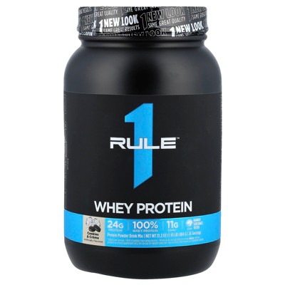Rule One Proteins Whey Blend, Protein Powder Drink Mix, Cookies & Creme, 1.95 lbs (884 g)