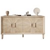 Dolonm 60 in. Farmhouse TV Stand with Sunburst Doors-Rustic MDF Credenza, Adjustable Shelves for Living Room& Kitchens, Color - 4 of 4