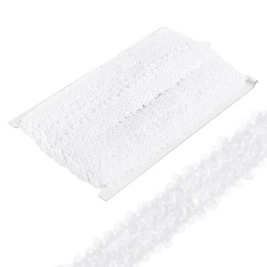 Unique Bargains Waterproof Flat Elastic Crafts Sewing Dress Sequins Trim Ribbon - 1 of 4