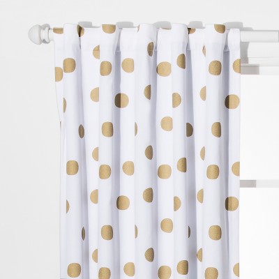 white and gold polka dot bedding target