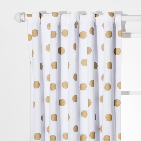 gold blackout bedroom curtains