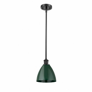 Plymouth Dome - 1 Light Stem Hung Pendant In Industrial Style-9.25 Inches Tall and 7.5 Inches Wide - 1 of 1
