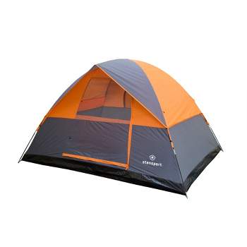 Stansport Everest 6 Person Dome Tent Orange/Gray