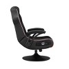 CXR3 Neo Fiber LED Audio Pedestal Gaming Chair with Subwoofer Black - X Rocker: Ergonomic Design, Swivel Base - 3 of 4