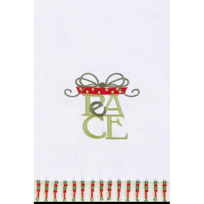 C&F Home Peace Beaded Guest Towel