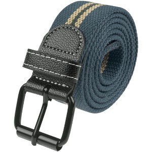 INSPIRE CHIC Canvas Classic Black Buckle Personality All-Match Casual for Pants Braided Belts - 1 of 4