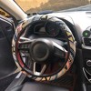 Unique Bargains 37-38cm 15" Car Steering Wheel Cover 14.17"x3.82" Multicolor - 3 of 4