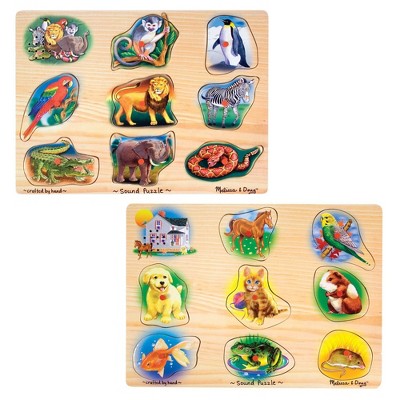 melissa and doug wooden animals