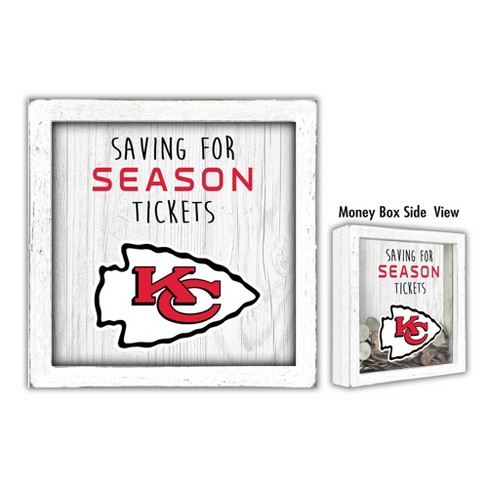 NFL Kansas City Chiefs Saving for Tickets Money Box