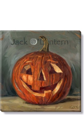 Northlight 50' Black With Orange Jack O' Lanterns Halloween Tinsel