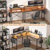 Aheaplus L Shaped Computer Desk with USP Port and Power Outlet - 4 of 4