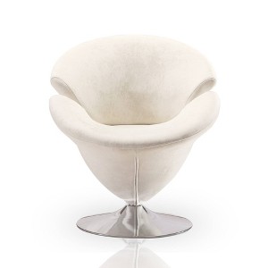 Tulip Velvet Swivel Accent Chair - Manhattan Comfort - 1 of 4