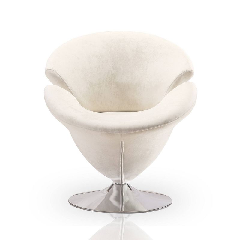 Set of 2 Tulip Velvet Swivel Accent Chairs - Manhattan Comfort, 5 of 10