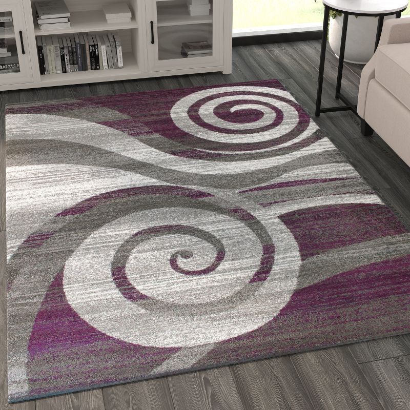 Masada Rugs Stephanie Collection Area Rug with Modern Contemporary Design 1103, 4 of 8