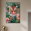 Art Remedy Tiger Hidden in Tropics Tropical Jungle Animals Wall Art Framed - 2 of 4