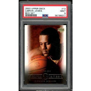 LeBron James Rookie Card 2003 Upper Deck LeBron James Box Set #13 PSA 9 - 1 of 2