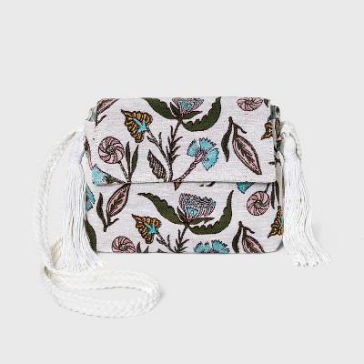 Floral Print Flap Crossbody Bag - Universal Thread™