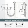 WOWOW 8 in. Double Handle Wall Mounted Pet Grooming Faucet in Chrome - 4 of 4